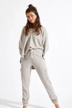 BROEK Beige HOWARD PEBBLE