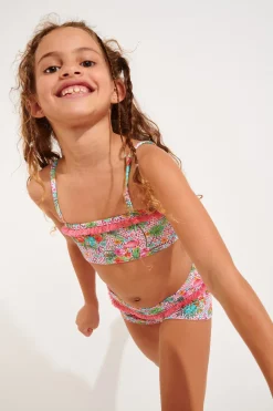 2-DELIG ZWEMPAK Roze M LULLU FLAMINGO