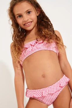 2-DELIG ZWEMPAK Roze M TATI RETRO