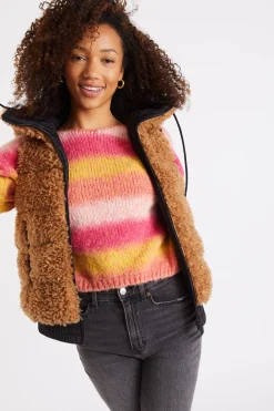 Gewatteerd jack Bruin DULCIE WOODPARK