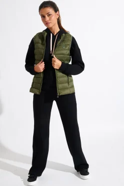 Gewatteerd jack Kaki ULLA DURHAM