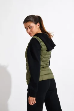 Gewatteerd jack Kaki ULLA DURHAM