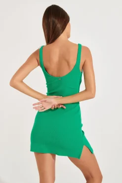 Jurk Groen JULLY SCRUNCHY