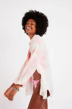 OVERHEMD Tunique Beachwear rose PAROO ARUTA S