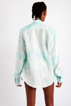 OVERHEMD Tunique Beachwear bleu PAROO ARUTA S