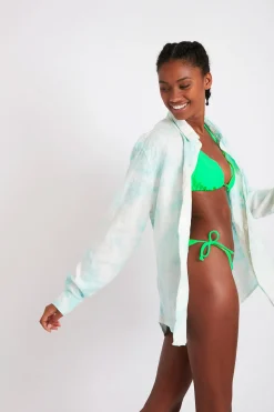 OVERHEMD Tunique Beachwear bleu PAROO ARUTA S