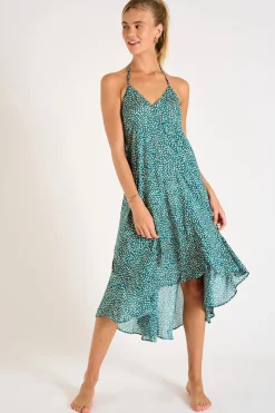 STRANDKLEDING JURK Groen OHARA MYMBAVOIL