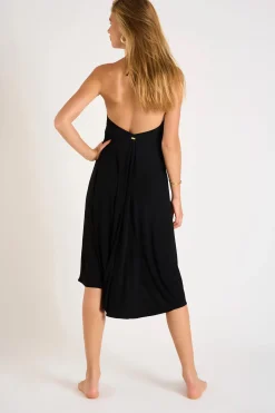 STRANDKLEDING JURK Zwart OHARA ALTABEACH