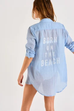 STRANDKLEDING TUNIEK Blauw GARY ADILSON