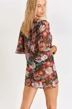 STRANDKLEDING TUNIEK Bruin ACELO WONDERTUL