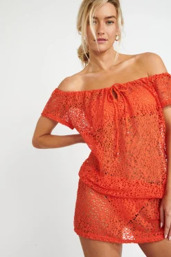 STRANDKLEDING TUNIEK Oranje JAMES SEETHROUGHT