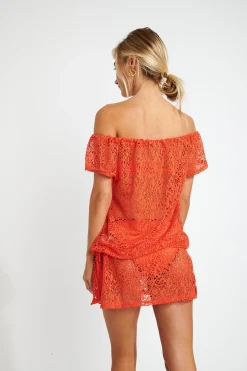 STRANDKLEDING TUNIEK Oranje JAMES SEETHROUGHT