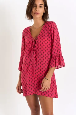 STRANDKLEDING TUNIEK Roze HOALA TALANGAVOIL