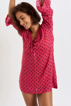 STRANDKLEDING TUNIEK Roze HOALA TALANGAVOIL