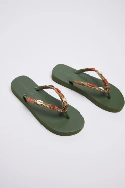 Teenslippers Kaki LUCERO TAHUATA