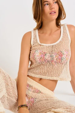 TOP Beige VINCO BEACHBLISS