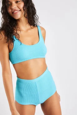 Tweedelig badpak blauw Justin & Naza Scrunchy