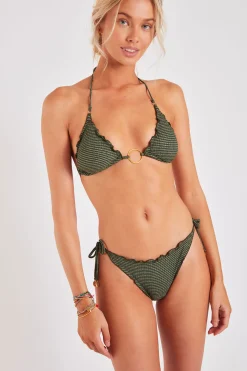 Tweedelig badpak khaki Ako & Jina Nirina