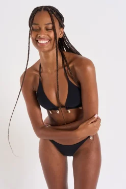 tweedelig badpak zwart SHELLO & LAYA BLACKSAND