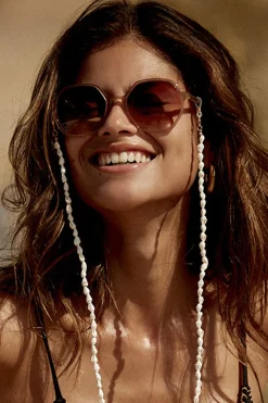 Zonnebril Beige LUNETTE SUNGLASSES